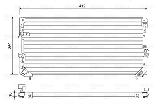 Condenseur, climatisation VALEO 814495