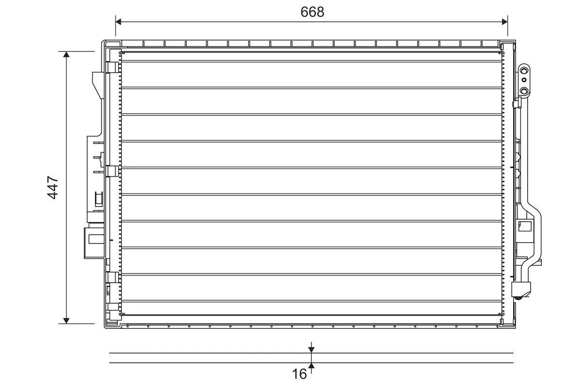 Condenseur, climatisation VALEO 822643