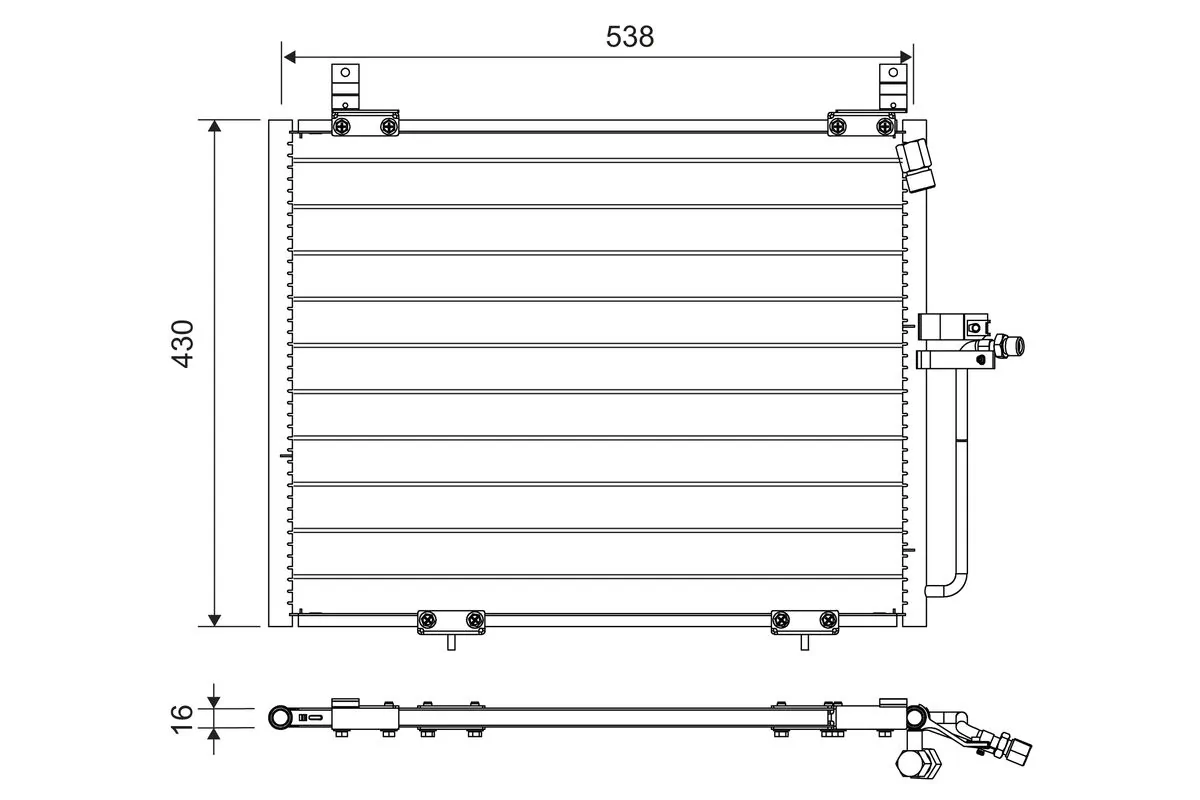 Condenseur, climatisation VALEO 822740