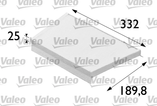 Filtre, air de l'habitacle VALEO 698700
