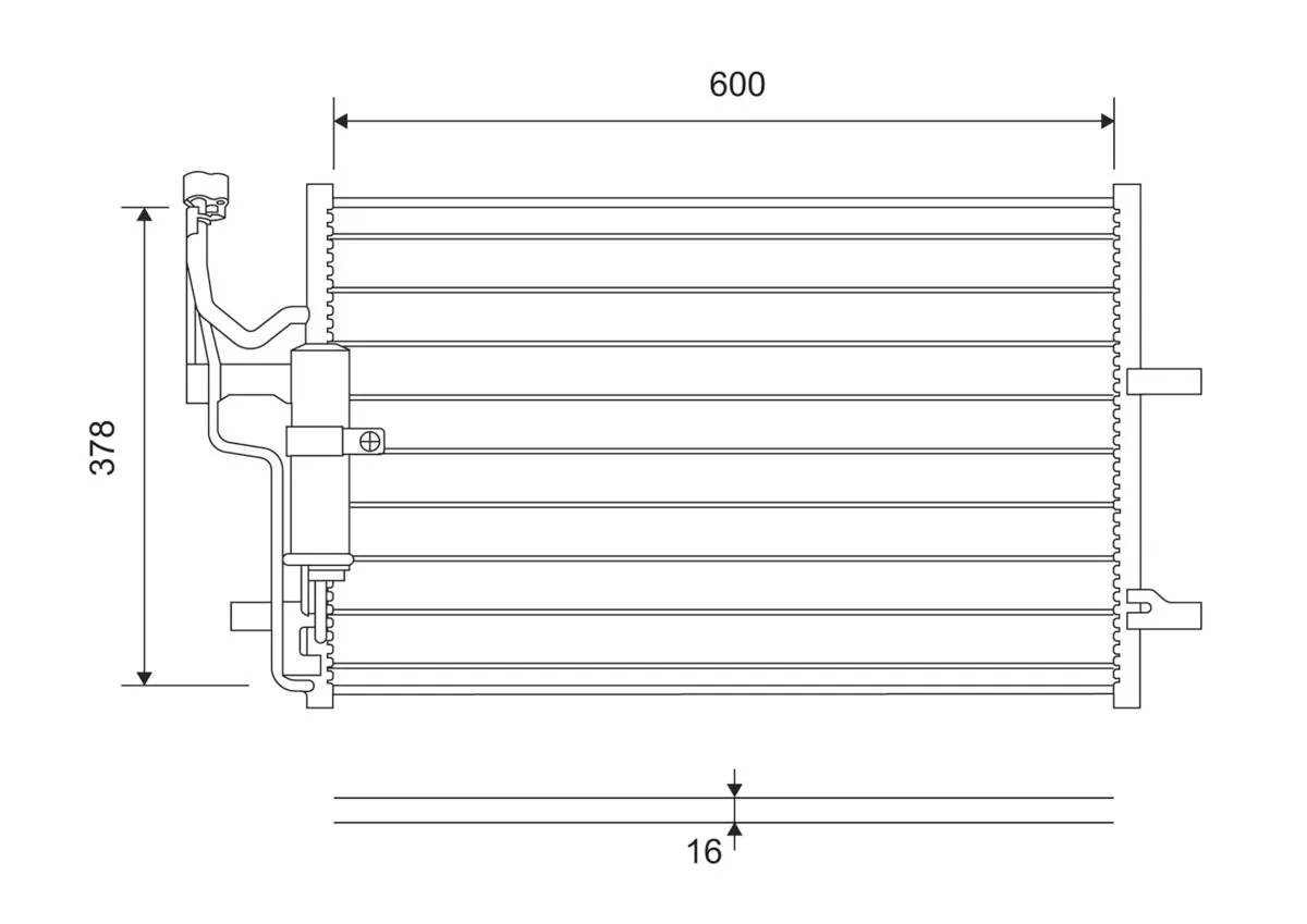 Condenseur, climatisation VALEO 814265