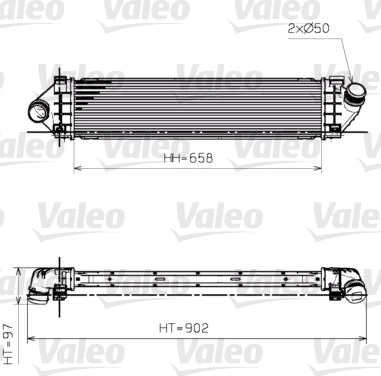 Intercooler, échangeur VALEO 818246