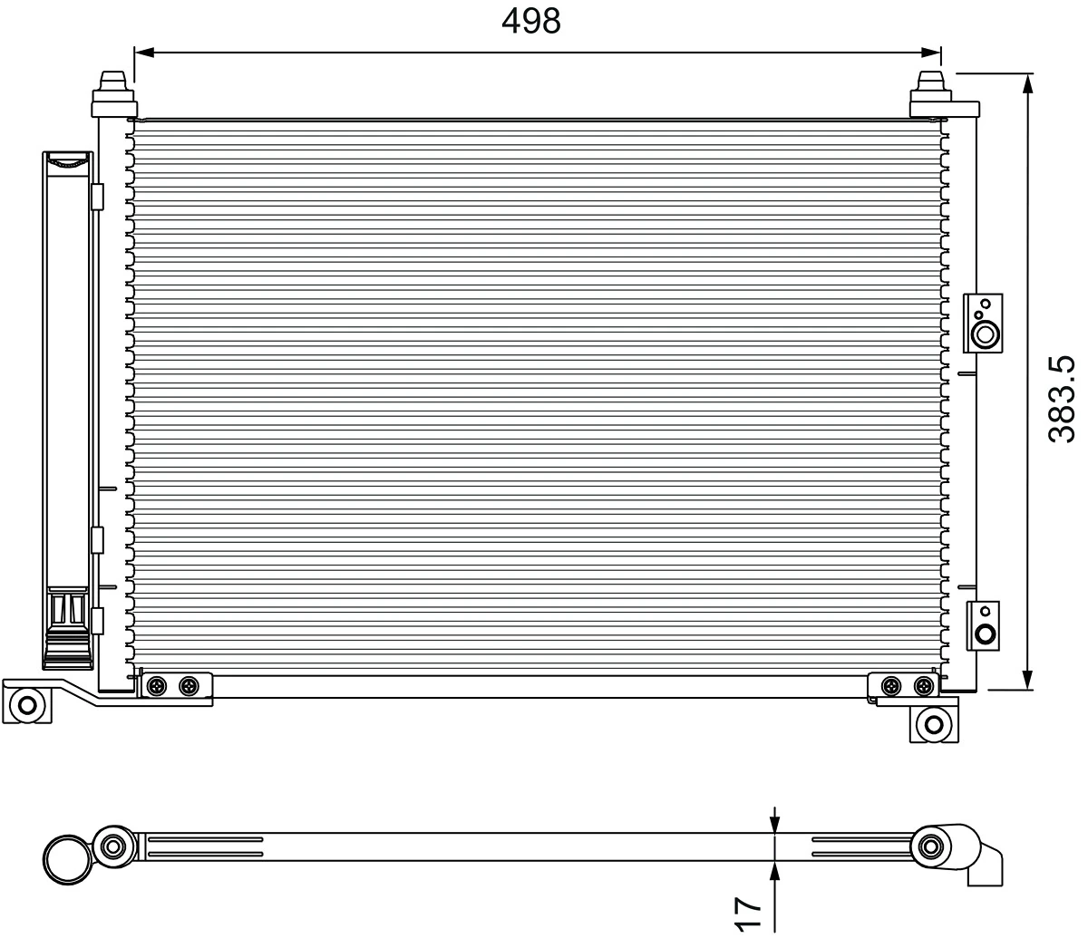 Condenseur, climatisation VALEO 814403