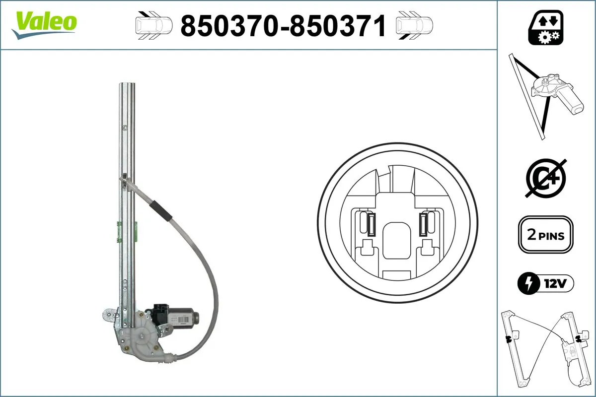 Lève-vitre VALEO 850370