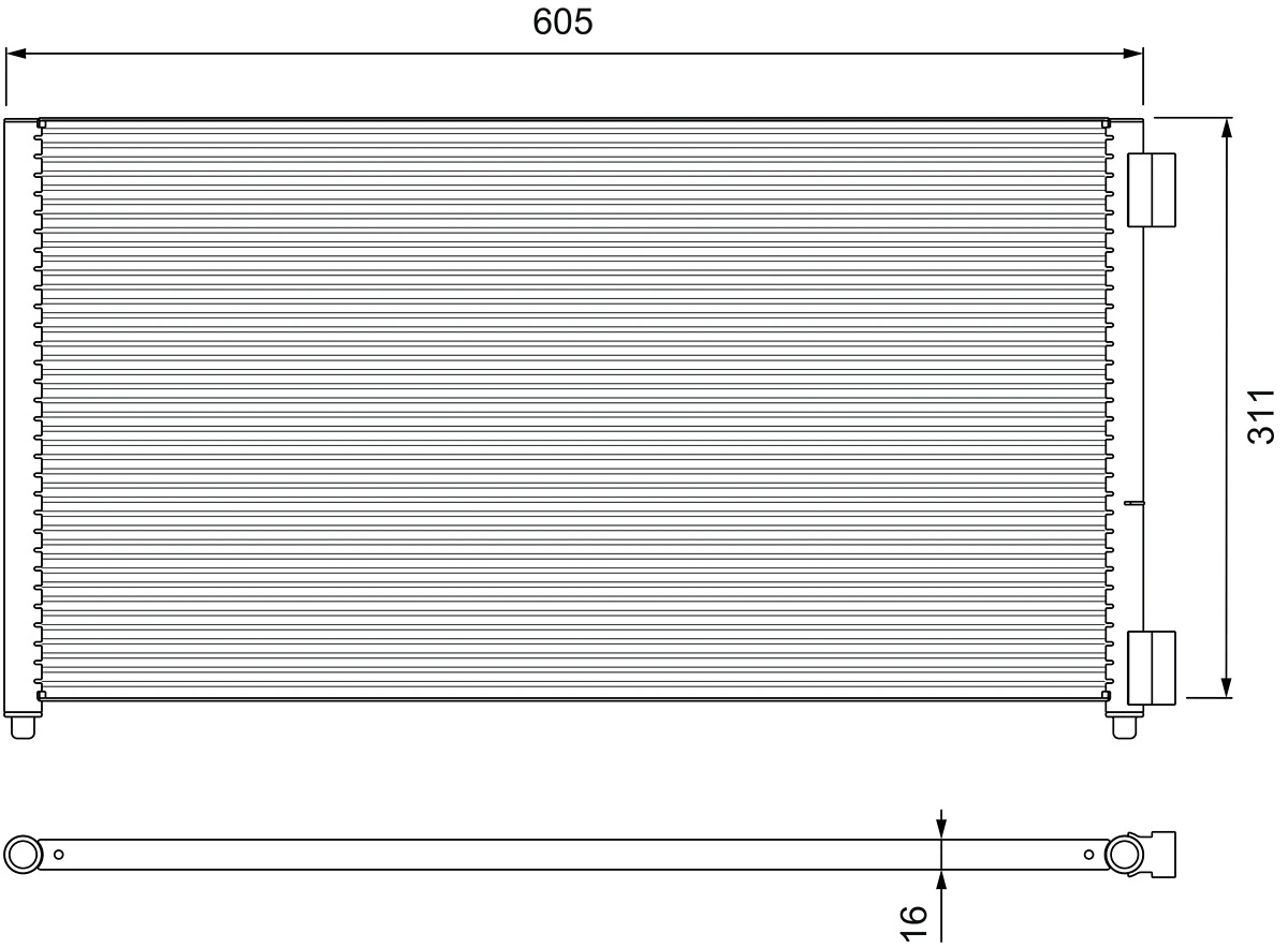 Condenseur, climatisation VALEO 818017