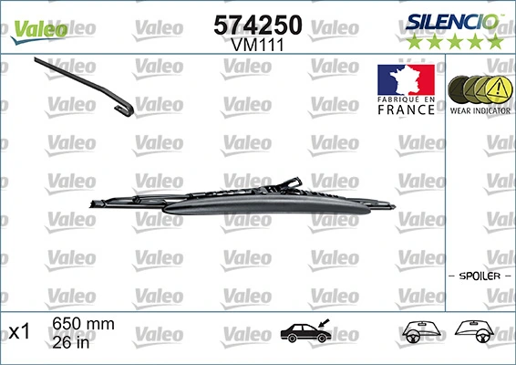 Balai d'essuie-glace VALEO 574250
