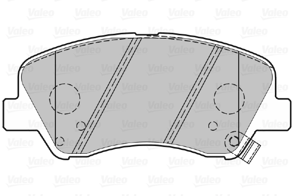 Kit de plaquettes de frein, frein à disque VALEO 601300
