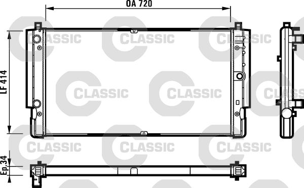 Radiateur, refroidissement du moteur VALEO 231616