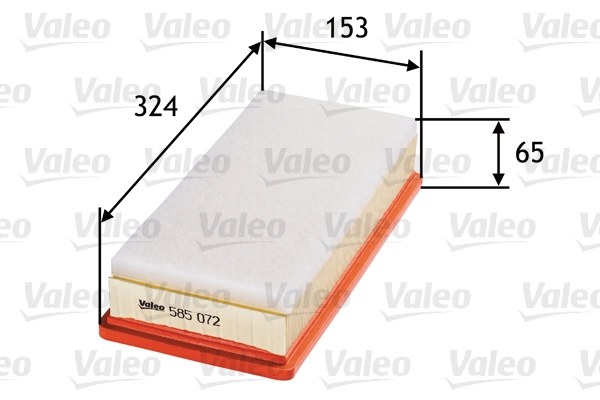 VALEO 585072 — Повітряний фільтр