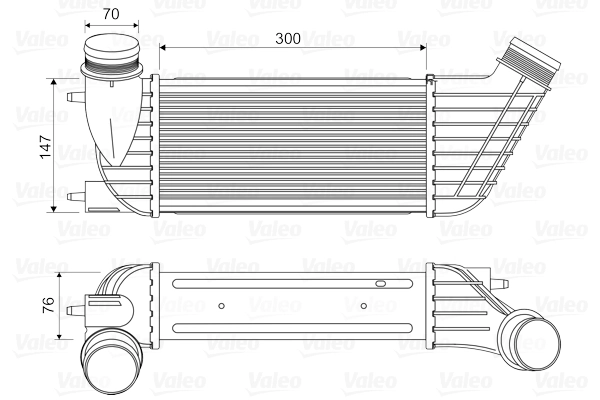Intercooler, échangeur VALEO 818651