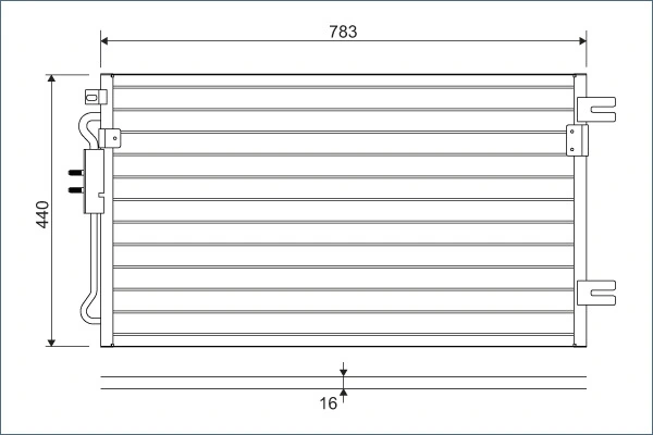 Condenseur, climatisation VALEO 817739