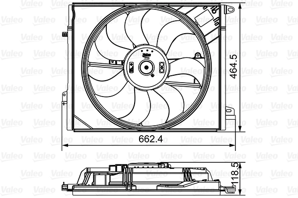 Ventilateur, refroidissement du moteur VALEO 696881