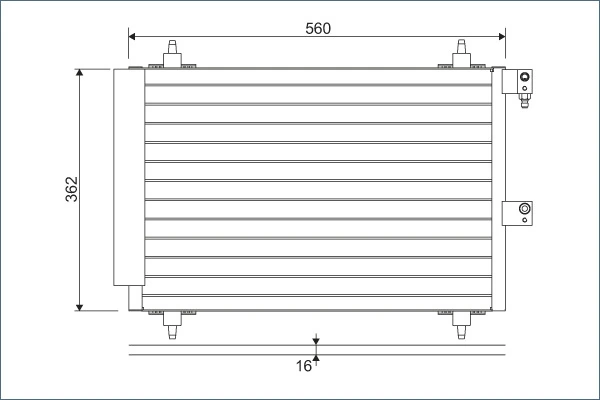 Condenseur, climatisation VALEO 817667