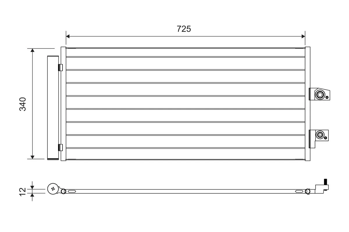 Condenseur, climatisation VALEO 822749