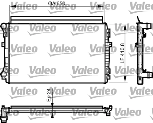 Radiateur, refroidissement du moteur Valeo
