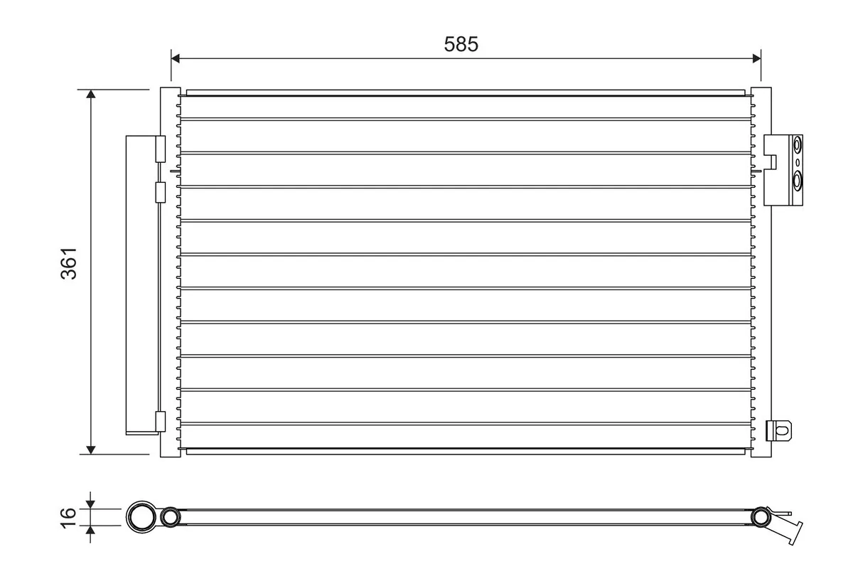 Condenseur, climatisation VALEO 822641