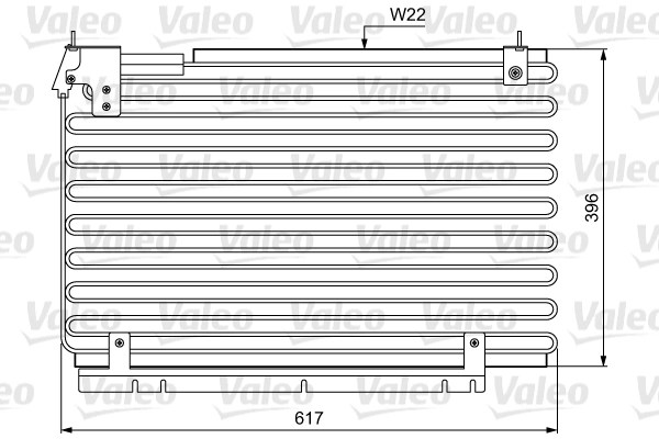 Condenseur, climatisation VALEO 814034