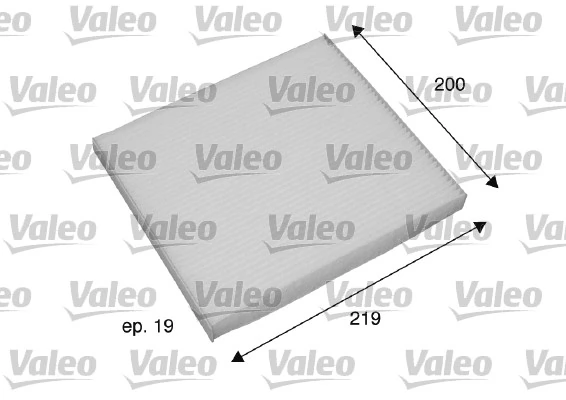 Filtre, air de l'habitacle VALEO 698795