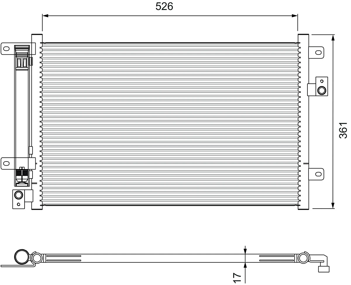 Condenseur, climatisation VALEO 814405