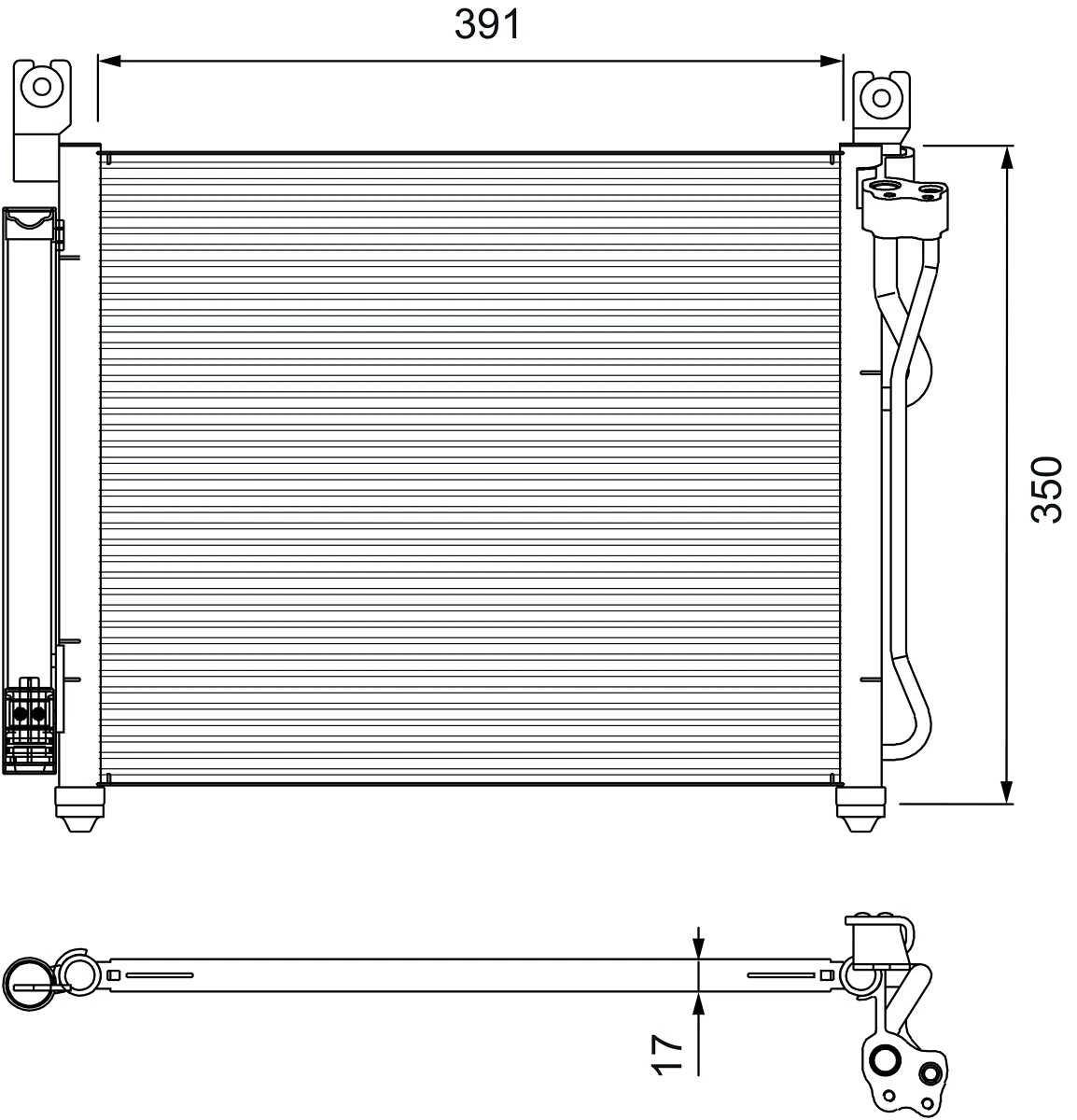 Condenseur, climatisation VALEO 814299