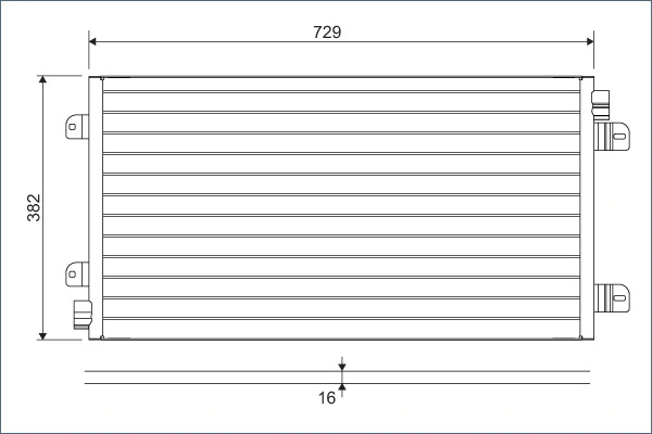 Condenseur, climatisation VALEO 817689