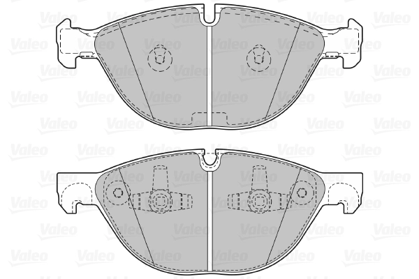 Kit de plaquettes de frein, frein à disque VALEO 601128