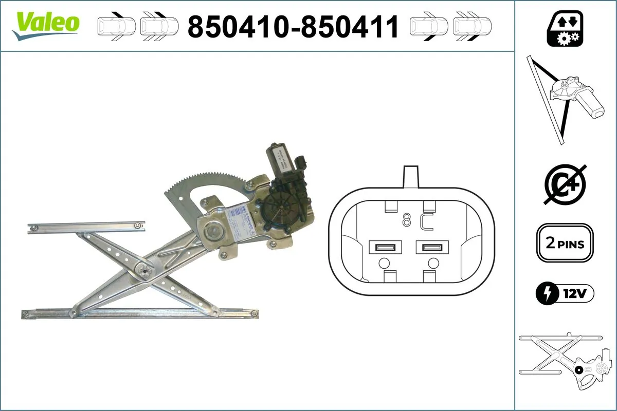 Lève-vitre VALEO 850410