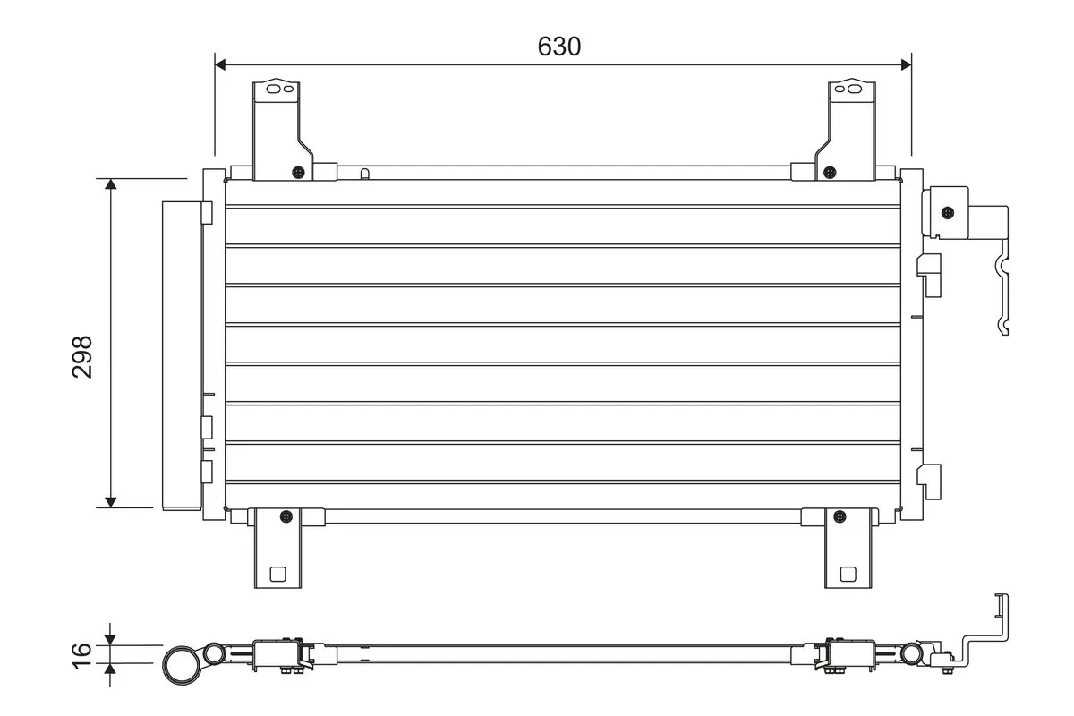 Condenseur, climatisation VALEO 822738