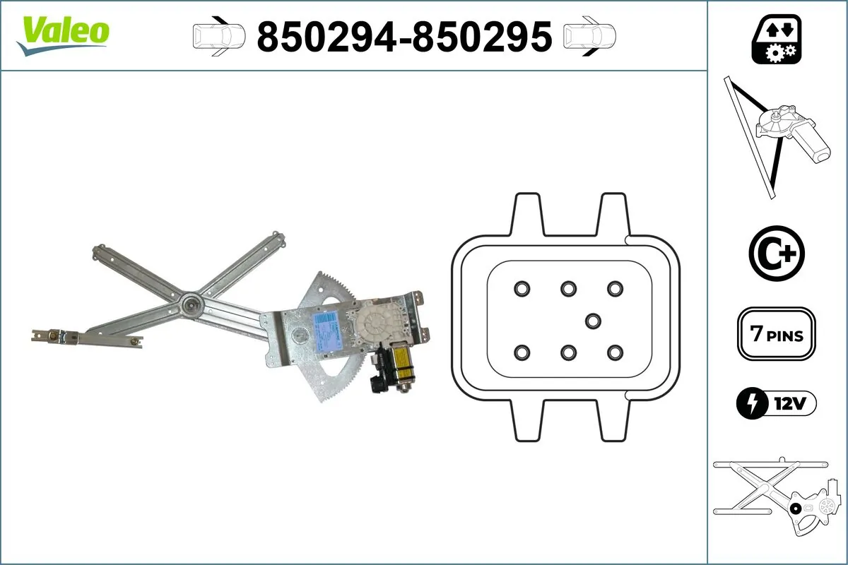 Lève-vitre VALEO 850294