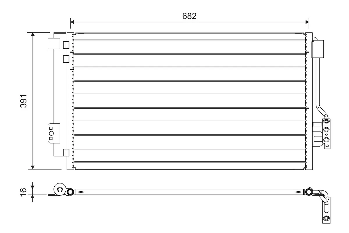 Condenseur, climatisation VALEO 817842