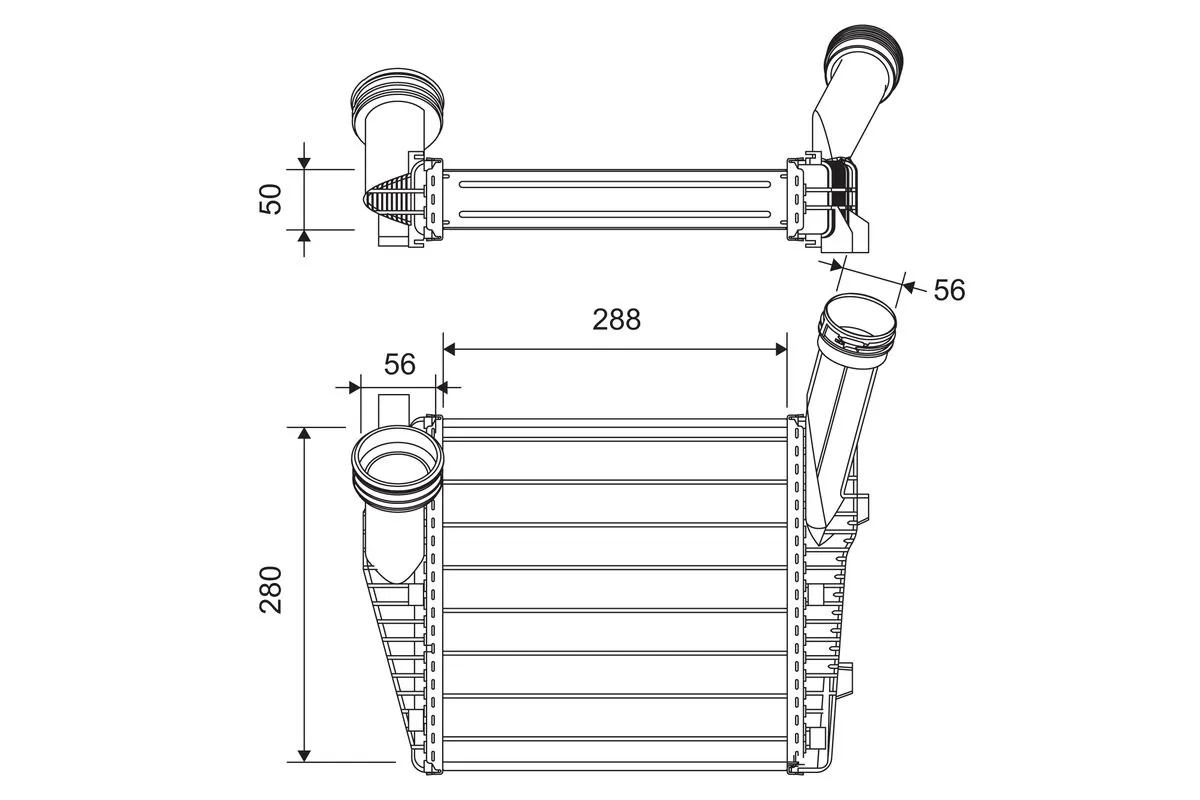 VALEO 822947 — Радіатор наддуву