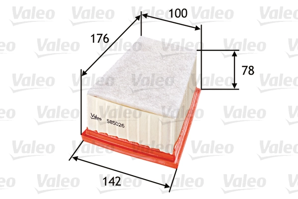 VALEO 585026 — Повітряний фільтр