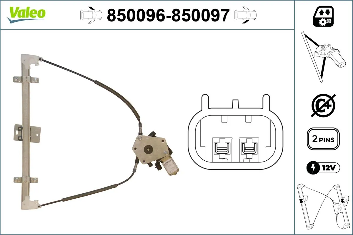 Lève-vitre VALEO 850096