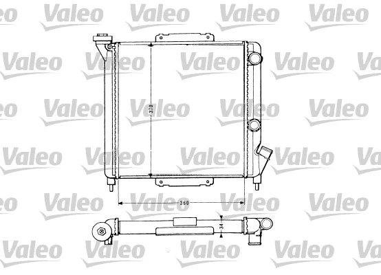 Radiateur, refroidissement du moteur VALEO 883959