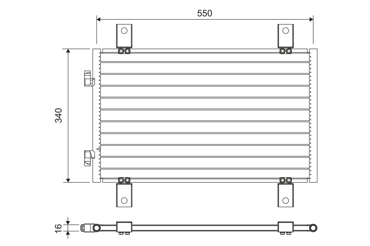 Condenseur, climatisation VALEO 818018