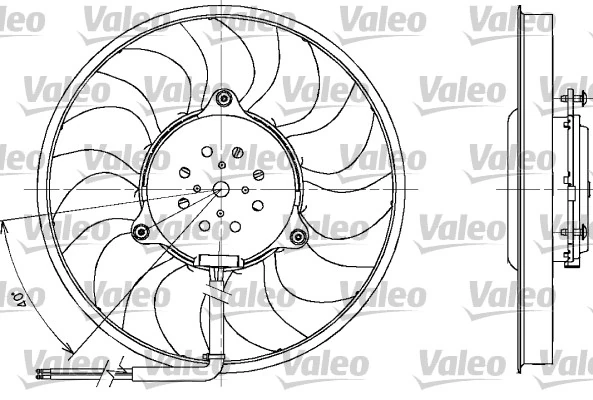 Ventilateur, refroidissement du moteur VALEO 698611