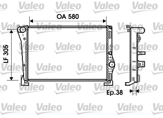Radiateur, refroidissement du moteur VALEO 734364