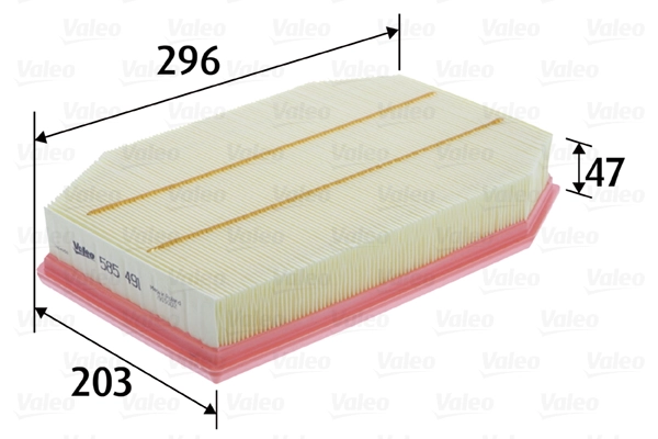 VALEO 585491 — Фільтр повітряний
