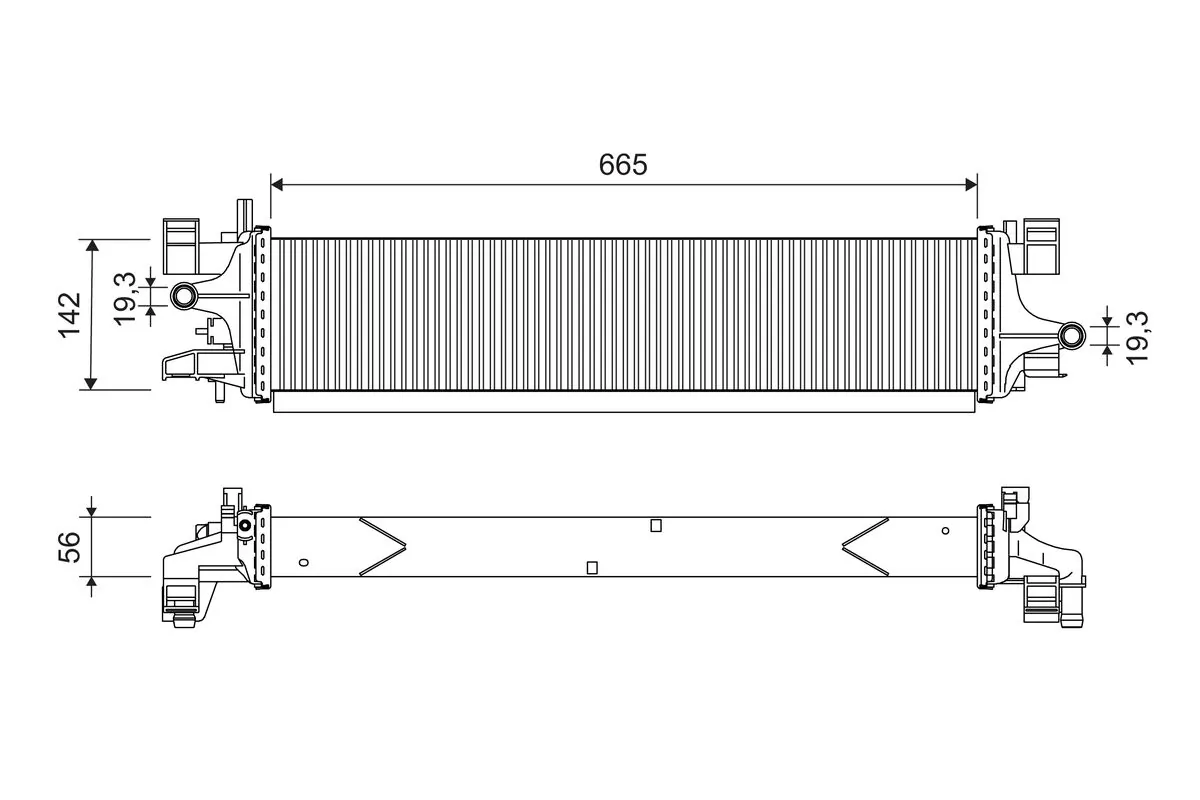 Radiateur, refroidissement du moteur VALEO 701249