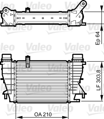 Intercooler, échangeur VALEO 818251