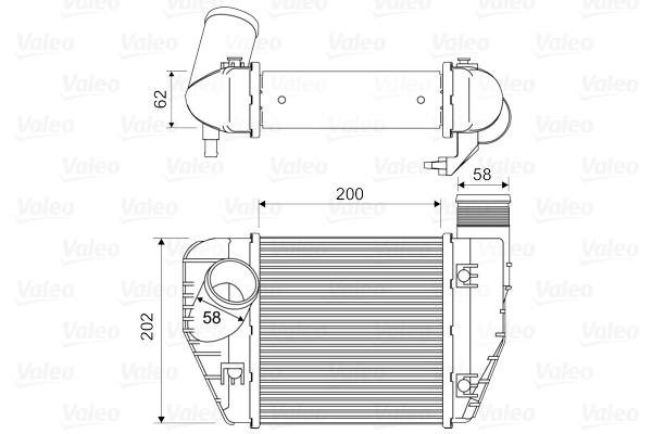 Intercooler, échangeur VALEO 818326