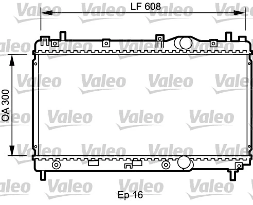 Radiateur, refroidissement du moteur VALEO 732426