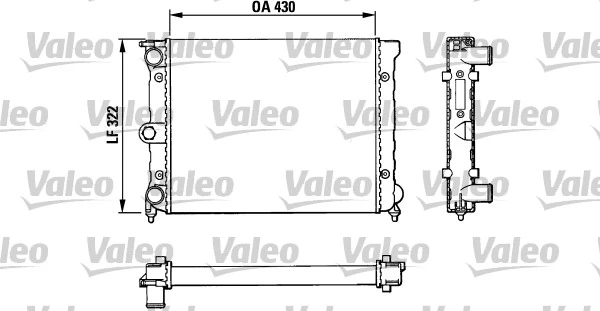 Radiateur, refroidissement du moteur VALEO 883819