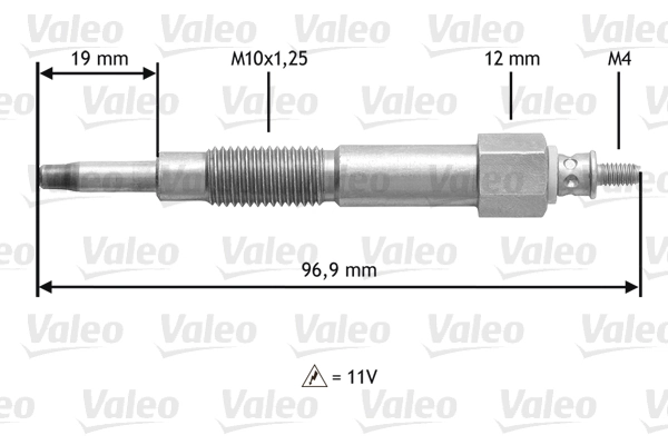 Bougie de préchauffage VALEO 345161
