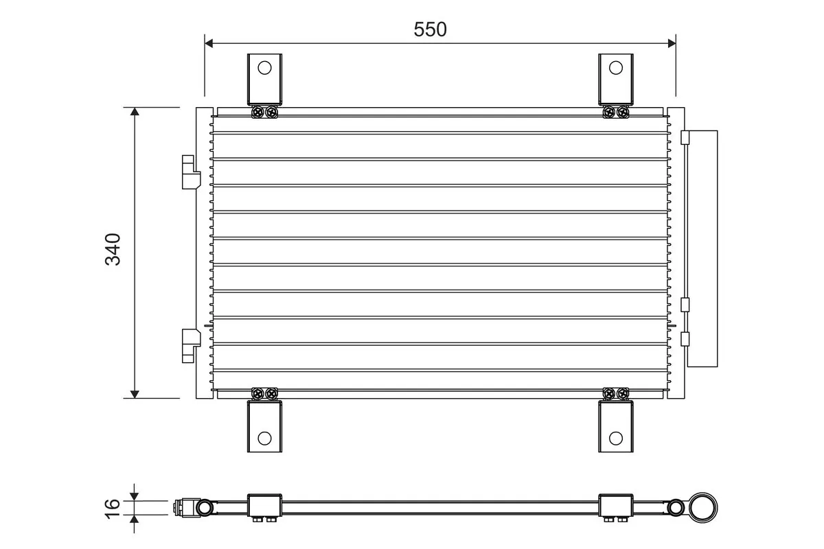 Condenseur, climatisation VALEO 814081