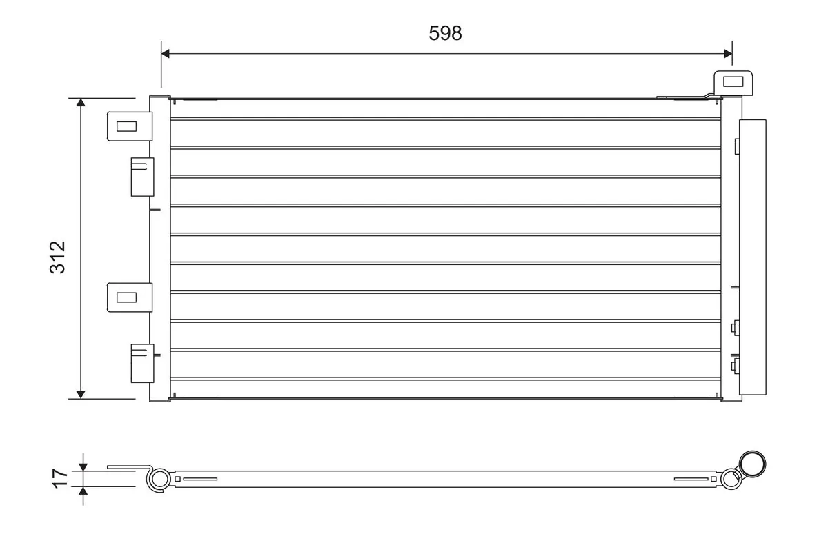 Condenseur, climatisation VALEO 817547