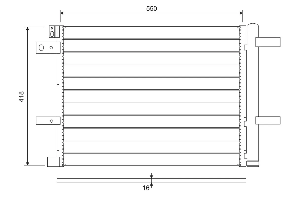 Condenseur, climatisation VALEO 822706