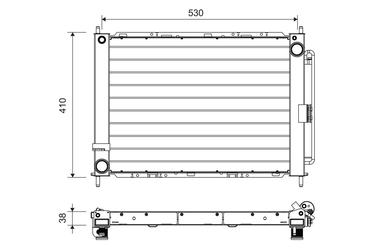 Condenseur, climatisation VALEO 822709