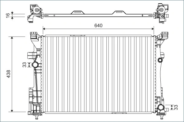 VALEO 701133 — Радіатор охолоджування