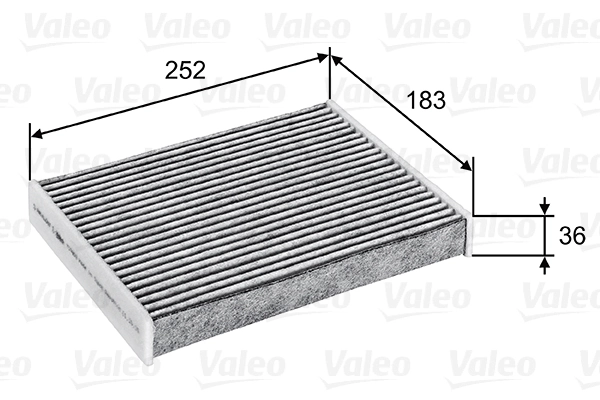 Filtre, air de l'habitacle VALEO 715802